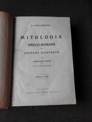MITOLOGIA GRECO-ROMANA IN LECTURA ILUSTRATA VOL.I - G. POPA LISSEANU SI PICTURA ROMANEASCA IN SECOLUL AL XIX-LEA - GH. OPRESCU 2 CARTI COLIGATE foto