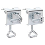 VidaXL Cleme umbrelă pentru balcon, 2 buc., 32 mm, oțel galvanizat