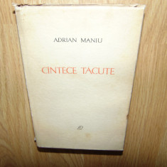 CANTECE TACUTE -ADRIAN MANIU