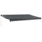 Copertina retractabila, antracit, 5x3 m, textil si aluminiu