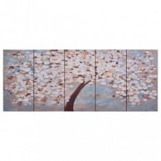 Set Tablouri Din Pânză Copac Inflorit Multicolor 200 x 80 cm 289271