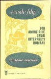 DIN AMINTIRILE UNOR INTERPRETI ROMANI. SCRISOARE DESCHISA-VASILE FILIP-351332