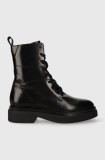 Gant cizme de piele Zandrin femei, culoarea negru, cu platforma, 27541381.G00