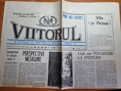 ziarul viitorul 25 ianuarie 1991 foto