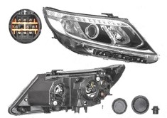 Far Kia Sorento (Xm), 10.2012-12.2014, fata, Dreapta, cu LED daytime running light; H7+H7+PY21W; electric; fara motoras;