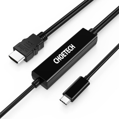 Cablu USB-C la HDMI Choetech CH0050, 5m, negru foto