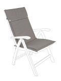 Cumpara ieftin Set 2 perne scaun gradina, terasa poliester maro Poly 50x120x3h