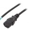 Cablu Alimentare IEC C13 Negru 0.5m 10A 250V