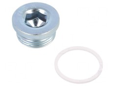 Obturator oţel zincat G 1 cu garnitură PVC