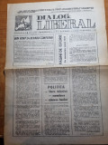 ziarul dialog liberal 25 martie 1990-radu campeanu,interviurile revolutiei