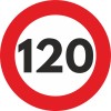 Autocolant Sticker &bdquo;Limita Viteza&rdquo; Reflectorizant &ndash; 120km/h