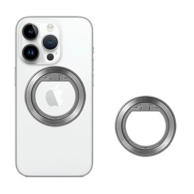 Suport Rotund pentru Telefon - Techsuit (MPR2) - Silver foto