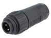 Conector circular Amphenol 4 pini, IP67, 400V, 16A, Montare Terminal Surub, Negru