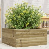vidaXL Jardinieră de grădină, 50x50x23 cm, lemn de pin impregnat