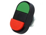Comutator dublu 22mm roșu/verde