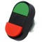 Comutator dublu 22mm roșu/verde