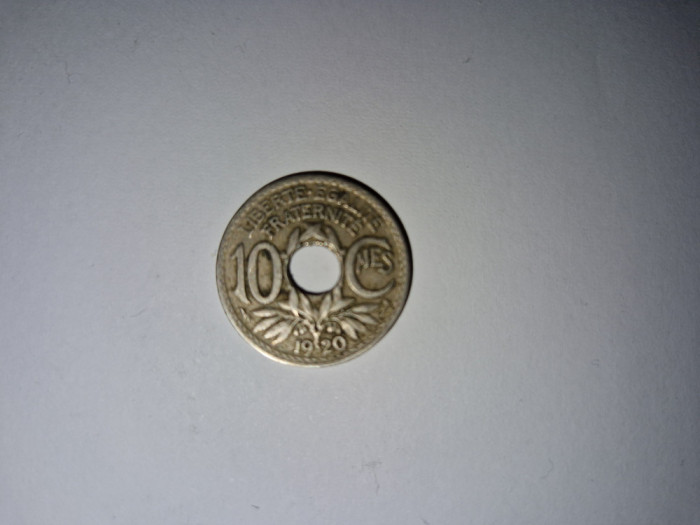 Moneda Franta 10 Centimes 1920