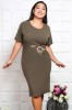 Rochie de ocazie Georgia olive - 48Marimea