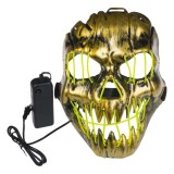 Masca Halloween LED, Model Craniu, 2 Baterii AA Incluse