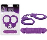 Cumpara ieftin Set Catuse Si Franghie Pentru Imobilizare Erotica Sex Extra, Mov