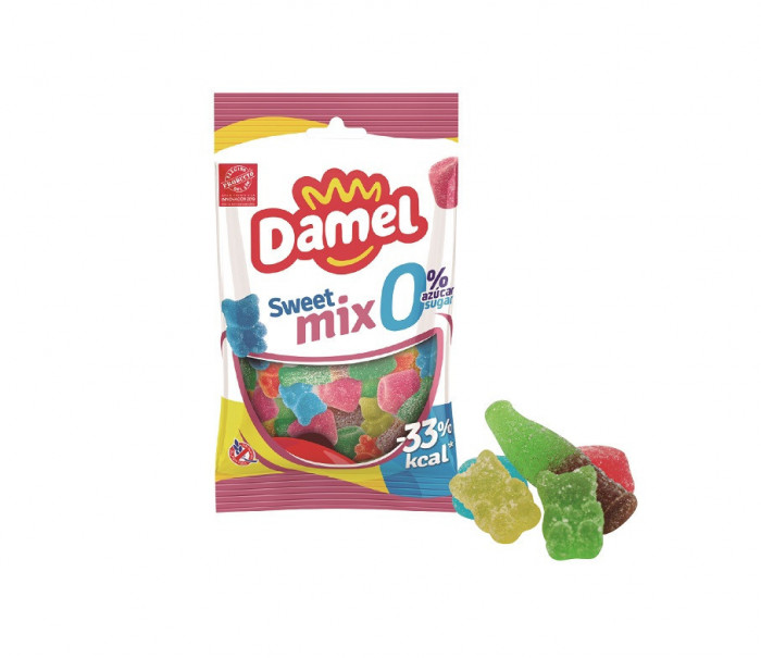 Jeleuri gumate DAMEL MIX GLAZURATE, fara zahar 100g