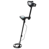 VidaXL Detector de metale, ad&acirc;ncime de căutare 24 cm, ecran LCD