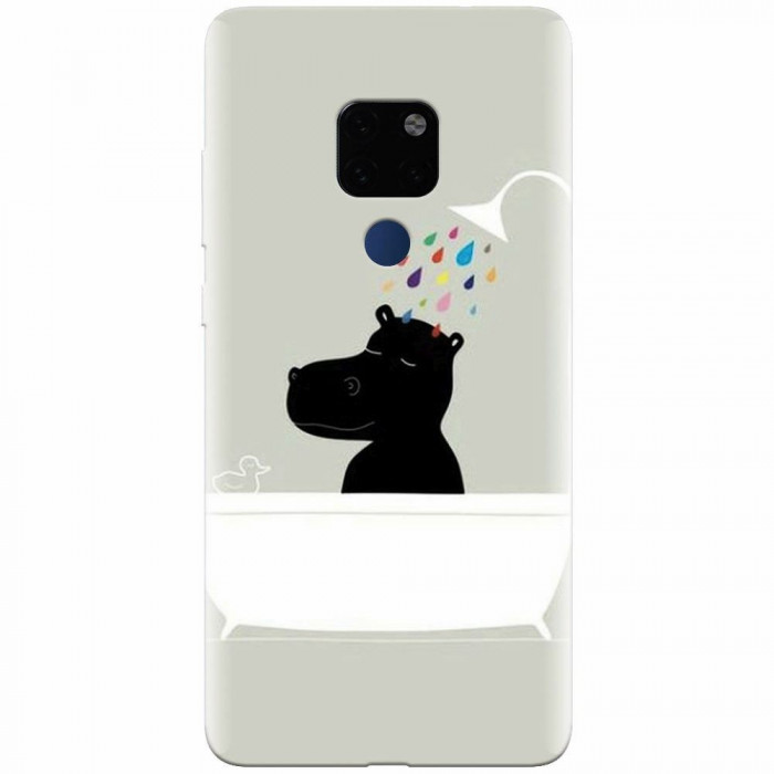 Husa silicon pentru Huawei Mate 20, Hippo Bath