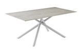 Cumpara ieftin Masa otel portelan bej Arjita 180x90x76 cm