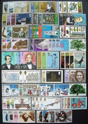 ANGLIA -MAREA BRITANIE-1970-1979-Timbrele comemorative complet pentru10 ani,MNH foto