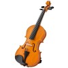 HOMCOM Vioară 4/4 set din lemn masiv pentru adulți și &icirc;ncepători cu toc ușor și portabil 60 x 21 cm maro | Aosom Romania