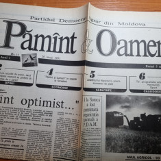 ziarul pamant si oameni 26 iunie 1993-ziar din republica moldova