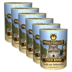 Conserva WOLFSBLUT Cold River, 6 x 395 g foto