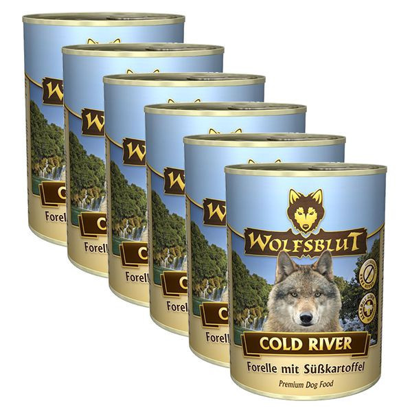 Conservă WOLFSBLUT Cold River, 6 x 395 g