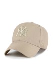 47 brand șapcă de baseball din amestec de l&acirc;nă MLB New York Yankees culoarea verde, B-MVPSP17WBP-KHQ