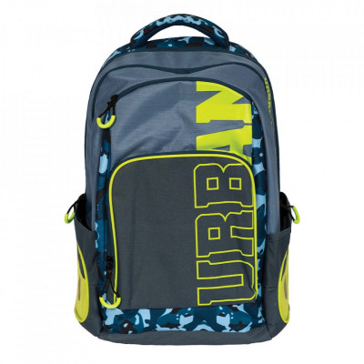 Ghiozdan anatomic compartiment laptop, URBAN BLUE&amp;amp;GREEN, 46x31x16 cm - S-COOL foto