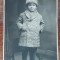 QW18 1 - Fotografie foarte veche - Copil cu caciula si palton de Astrahan - 1927