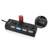 HUB 4 USB 2.0 cu Intrerupator si LED 2H034 XXM