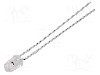 Dioda LED, 3mm, ro&amp;#351;ie, 2,1...3mcd, 1mA, 1,6...1,8V, BROADCOM (AVAGO) - HLMP-K155