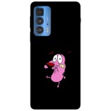 Husa compatibila cu Motorola G51 model Hi am Courage, Silicon, TPU, Viceversa, Transparent, Carcasa