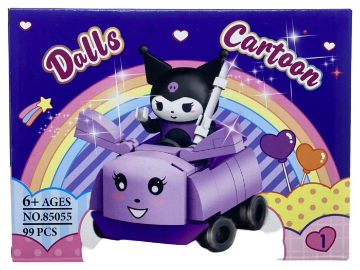 Set Constructie gen lego Kuromi cu Vehicul NO.85055