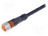 Conector M8, 3 pini, clasa etanseitate {{Clasa etan&amp;#351;eitate}}, LUMBERG AUTOMATION - 12955 RKMV 3-224/5 M