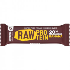 Baton Proteic cu Banane 20% Proteine 50 grame Bombus