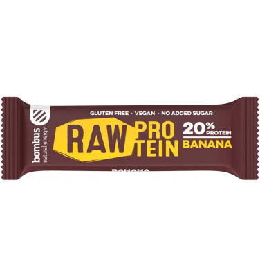 Baton Proteic cu Banane 20% Proteine 50 grame Bombus foto