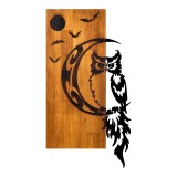 Cumpara ieftin Decoratiune de perete Owle, Pako World, Lemn de pin, Natural, 36x3x66 cm