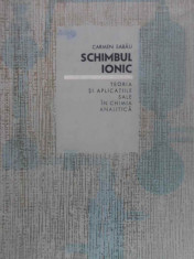 SCHIMBUL IONIC TEORIA SI APLICATIILE SALE IN CHIMIA ANALITICA - CARMEN SABAU foto