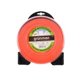 Fir motocoasa Grunman, profil patrat, PVC, 3.0 mm x 60 m