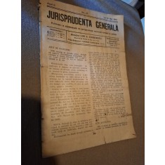 Revista Jurisprudența Generală Anul II Nr.18 1924 - Vintila Dongoroz si note scrise de D.Alexandresco