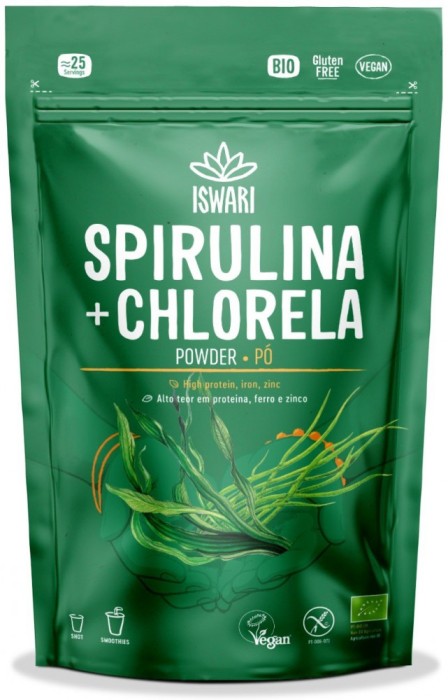 Pulbere BIO de spirulina si chlorella Iswari