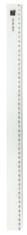 Rigla din plastic transparent, 50cm, ALCO foto