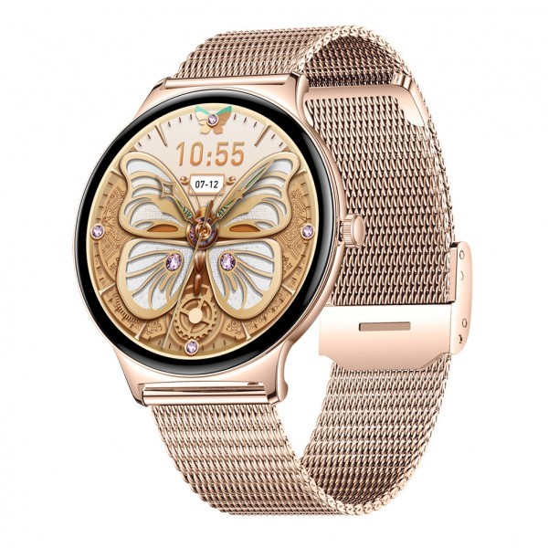 Smartwatch Blavec M01 Vesta, Roz Auriu